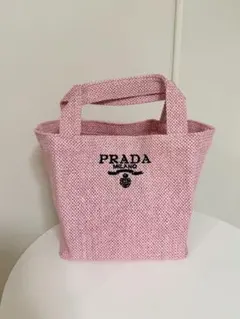 新品】☆箱付き☆海外 ノベルティ ピンク ラフィア トートバッグ