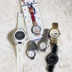 【即決/送料無料】中古腕時計ジャンク品　超格安なので最後の価格　6点まとめ売り