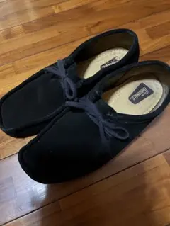 Clarks Originals ブラックローファー、ワラビー
