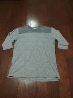 ENTRY SG 七分袖　フットボールTシャツ　L　霜降り　グレーのサムネイル