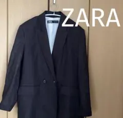 美品　大人気　ザラ　ダブルボタンブレザー/ルーズジャ ケット 大きめ