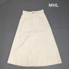2022⭐ MHL. コットンツイルスカート アイボリーのサムネイル