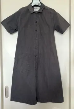 MHL, ネイビー半袖シャツワンピース