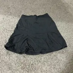 ブラック ミニスカート キュロット