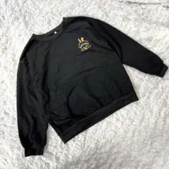 （140㌢）子供服 トレーナー 黒 ウサギプリント ストリート 秋冬 薄手