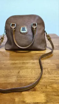 LANCEL 2way ショルダーバッグ ブラウン