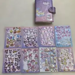 シール帳　完成品　お裾分け　クロミ　マイメロ　シナモン　キティ　サンリオ