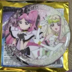 キミとアイドルプリキュア展 キュアズキューン キュアキッス 2人柄 缶バッジ