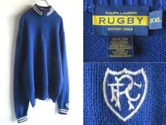 セール　ラルフローレン ハーフジップ ハイネック コットンニット XXL