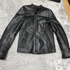GOSTAR DE FUGA ブラックレザーシングルライダース サイズ44 美品 GOSTAR DE FUGA ゴスタールジフーガ レザー シングルライダース