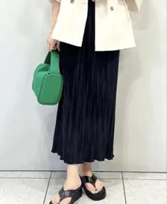 LOWRYS FARM プリーツメロータイトスカート