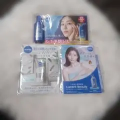 ★NIVEA★ サンプル(試供品)３点　 日焼け止め・ 洗顔料・ ボディミルクのサムネイル