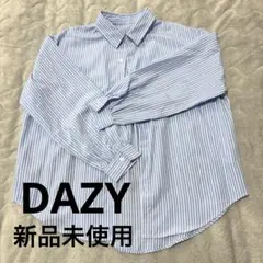 【DAZY】 新品未使用　ストライプシャツ　長袖