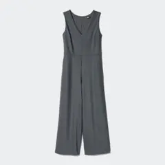 UNIQLO ジャンプスーツ サロペット グレー M ユニクロ オールインワン