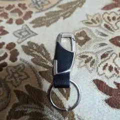 レザー カラビナ付き キーリング
