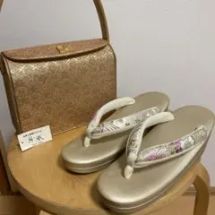 難あり　成人式　和装バッグ　草履