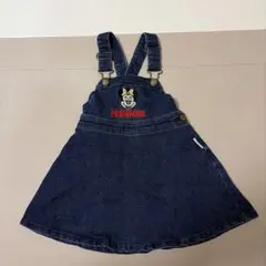 Disney デニム ディズニー　ジャンスカ　90-95cm ミニーちゃん