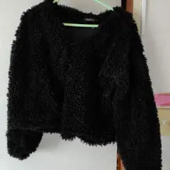 カーディガン　アウター　ブルゾン　黒　タグ付き新品未使用