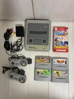 【レトロ豪華セット】スーパーファミコン 本体 コントローラー2個 人気ソフト5本