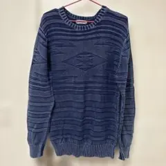 ネイビー ニットセーター Lサイズ