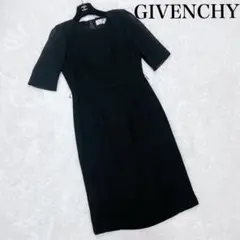 GIVENCY / 東京ソワール ブラックシャドーチェックフォーマルワンピース