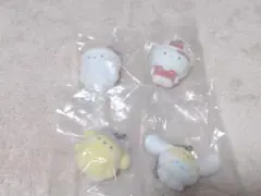 サンリオ　ふわふわフロッキーマスコット　4点セット