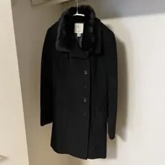 組曲｜ウールコート　アンゴラ　ファー付き　毛皮（ラビット）