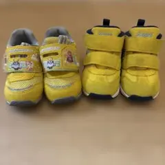 ASICS アンパンマン イエロースニーカー　13.5センチ