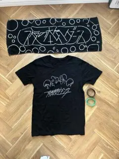 夜の本気ダンスTシャツとタオルとラバーバンド2個セット