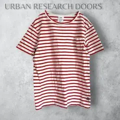 【URBAN RESEARCH DOORS】　ワンポイント　ボーダーTシャツ