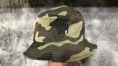 Stussy カモフラ柄 バケットハット