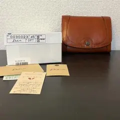 Dakota ダコタ レザー 二つ折り財布 ブラウン系 スナップボタン