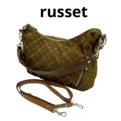 russet ラシット モノグラム柄 2WAY ショルダーバッグ ナイロン