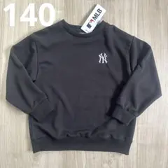 【MLB】140 新品未使用　キッズ　トレーナー　長袖　ブラックのサムネイル