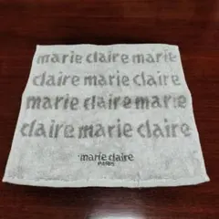 marie claire グレー タオルハンカチ