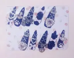 【現品】ネイルチップ 地雷系 量産型 黒 ピンク 姫系 Y2K