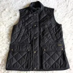 ポロラルフローレン　キルティングベストM ブラック　黒