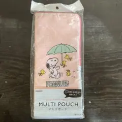 ◼️スヌーピーマルチポーチ◼️PEANUTS ボタン付きストラップ SHO-BI