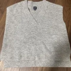 GAP グレー Vネック ニットベスト XXS Mサイズ