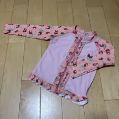 イチゴ柄 長袖ラッシュガード☆１１０