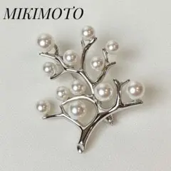 き*こ様 最終価格 美品ミキモト パール ブローチ 幸福の木 スモール