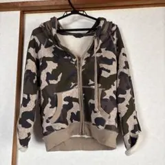 SCOT CLUB迷彩柄 ファー付きパーカー