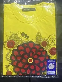 24時間テレビ 花柄 Tシャツ イエロー