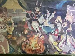 混沌の女神様　ホロライブ　スリーブ　プレイマット　ミュシャ風　雪花ラミィ 混沌の女神様 ホロライブ スリーブ プレイマット ミュシャ風 AZKi