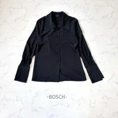 BOSCH/ブラウス/M/ブラック/とろみ/綺麗め/オフィス/日本製/訳あり品のサムネイル
