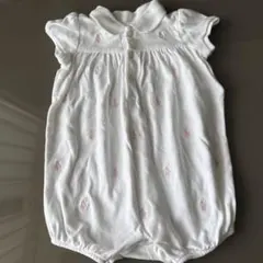 ラルフローレン　Ralph ホワイト ポロシャツロンパース 半袖　6m