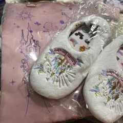 ディズニースリッパ と1番くじE賞トートバッグセット