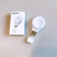 ワイヤレス 充電器 USB ホワイト Applewatch