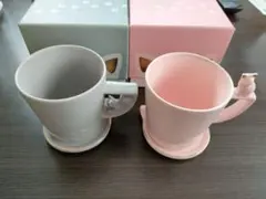 Francfranc 猫マグカップ　2個セット