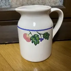 レトロ　カントリー　陶器製 ピッチャー 花瓶 一輪挿し　インテリア